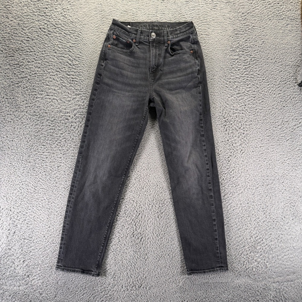 Vintage 90s American Eagle Outfitters Jeans Women 0 Black Cotton Denim Boyfriend